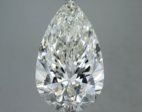 5.04 carat K-VS2 Natūralus Pear Deimantas (1)