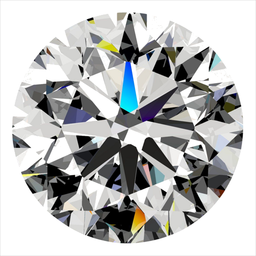 0.4 carat H-VS2 Very Good cut Natūralus Round Deimantas (1)