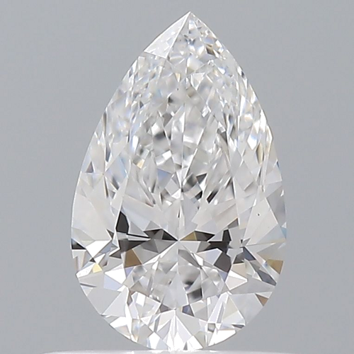 0.5 carat D-VS1 Natūralus Pear Deimantas (1)