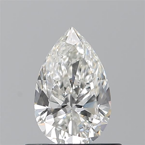 0.6 carat G-VS2 Natūralus Pear Deimantas (1)