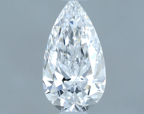 0.55 carat D-VVS2 Natūralus Pear Deimantas (1)