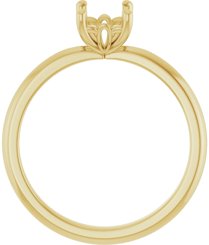 Sužadėtuvių Žiedas „Solitaire“ 585 Geltonojo Aukso Emerald 7mm x 5mm (2)