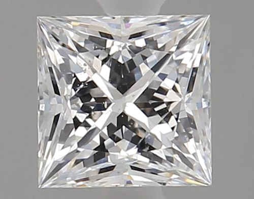 0.52 carat D-SI2 Natūralus Princess Deimantas (1)
