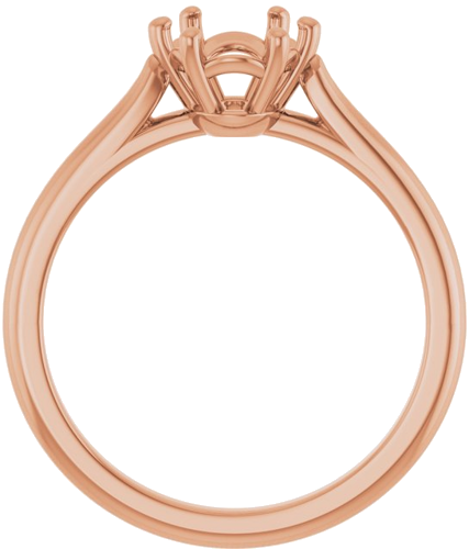 Sužadėtuvių Žiedas 14k rose gold Oval 8mm x 6mm (2)