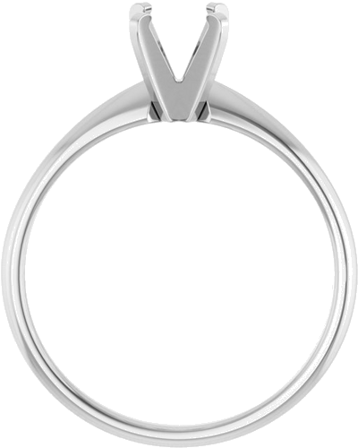 Sužadėtuvių Žiedas „Solitaire“ 14k white gold Round 5.5mm (2)