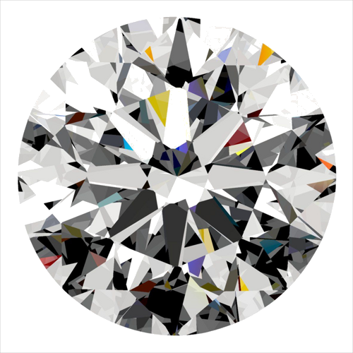 0.3 carat F-SI1 Excellent cut Natūralus Round Deimantas (1)
