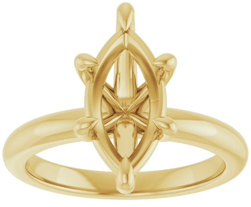 Sužadėtuvių Žiedas „Claw-Prong“ 14k yellow gold Marquise 13mm x 6.5mm (3)