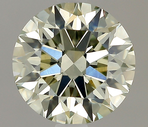 0.82 carat Fancy Light Grayish Yellowish Green-VS1 Excellent cut Natūralus Round Deimantas (1)