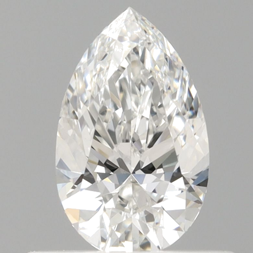 0.5 carat E-VVS2 Natūralus Pear Deimantas (1)