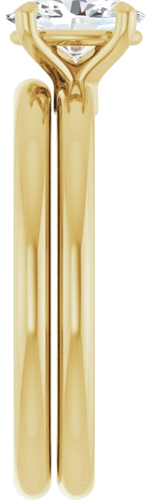 14K Yellow 7x5 mm Oval Solitaire Engagement Ring Mounting (9)