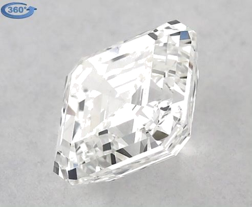 0.65 carat H-VVS2 Natūralus Asscher Deimantas (1)