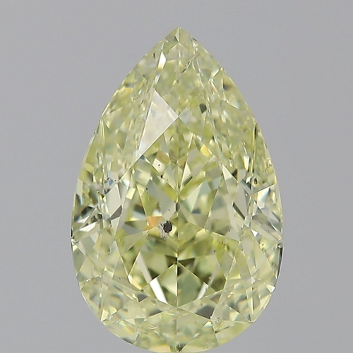 3.02 carat Fancy Yellow-SI2 Natūralus Pear Deimantas (1)