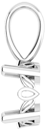 14K White 6 mm Round Scroll Pendant Mounting (3)