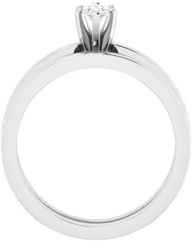 14K White 7x3.5 mm Marquise Solitaire Engagement Ring Mounting (7)