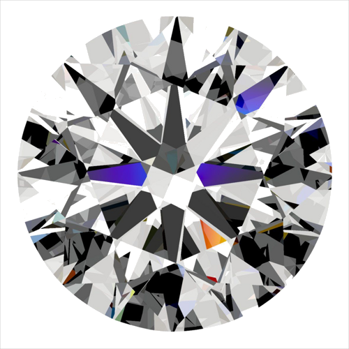 0.5 carat F-VS1 Excellent cut Natūralus Round Deimantas (1)