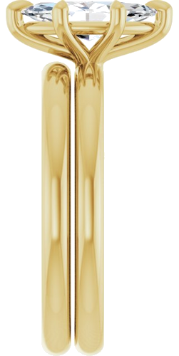 Sužadėtuvių Žiedas „Claw-Prong“ 10k yellow gold Marquise 10mm x 5mm (9)