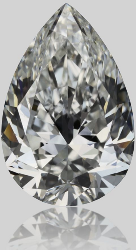 0.51 carat F-VS2 Natūralus Pear Deimantas (1)
