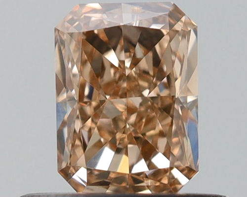 0.52 carat Fancy Yellowish Brown-VS1 Natūralus Radiant Deimantas (1)