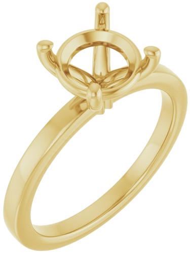 Sužadėtuvių Žiedas „Solitaire“ 14k yellow gold Round 8.2mm (1)