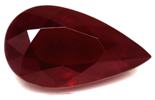2.06 carat RED Pear Rubinas (1)
