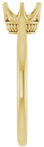 Sužadėtuvių Žiedas „Solitaire“ 585 Geltonojo Aukso Oval 7mm x 5mm (4)