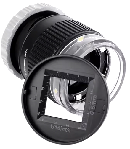 Contact Measuring Loupe with LED and UV Light 30x (2)