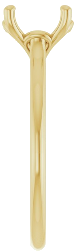 Sužadėtuvių Žiedas „Solitaire“ 14k yellow gold Cushion 7mm (4)