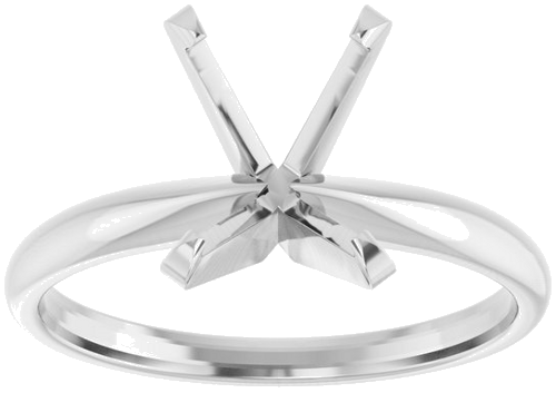 Sužadėtuvių Žiedas „Solitaire“ 14k white gold Oval 10mm x 8mm (3)