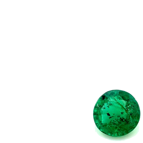 0.44 carat GREEN Round Smaragdas (1)