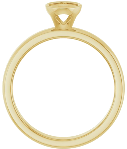 Sužadėtuvių Žiedas „Bezel-Set Solitaire“ 14k yellow gold Oval 7mm x 5mm (2)