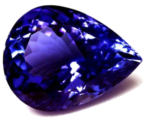4.52 carat BLUE Pear Tanzanite (1)