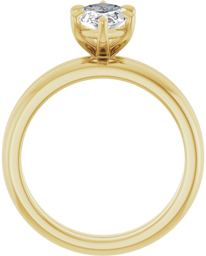 14K Yellow 12x6 mm Marquise Solitaire Engagement Ring Mounting (7)