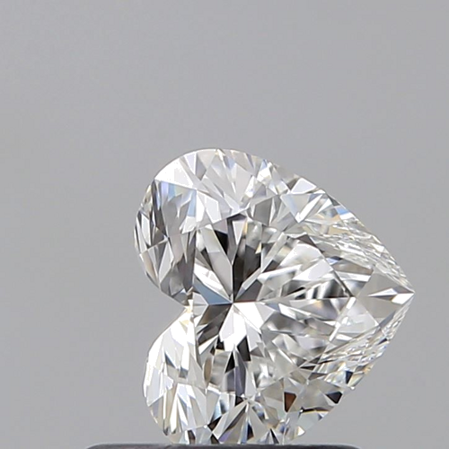 0.71 carat F-VVS2 Natūralus Heart Deimantas (1)