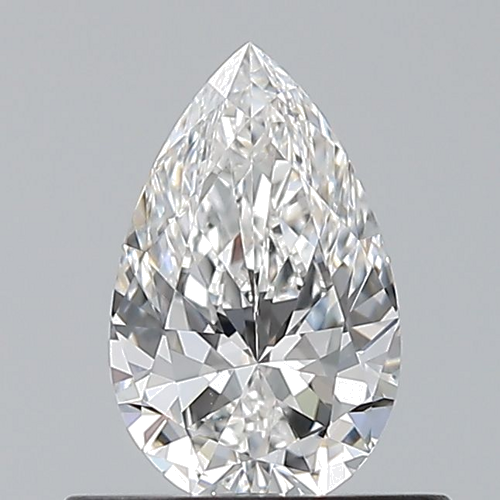 0.5 carat E-VVS2 Natūralus Pear Deimantas (1)