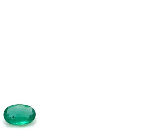 0.38 carat GREEN Oval Smaragdas (1)
