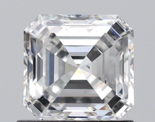 1.0 carat F-SI1 Natūralus Asscher Deimantas (1)