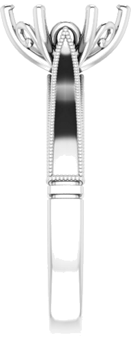 Sužadėtuvių Žiedas „Solitaire“ 585 Baltojo Aukso Oval 9mm x 7mm (4)