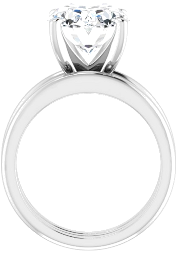 Sužadėtuvių Žiedas „Solitaire“ 950 Platinos Oval 12mm x 10mm (7)