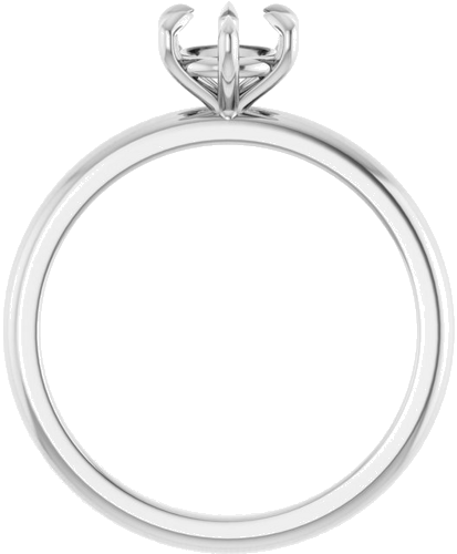 Sužadėtuvių Žiedas „Claw-Prong“ 14k white gold Round 5.8mm (2)