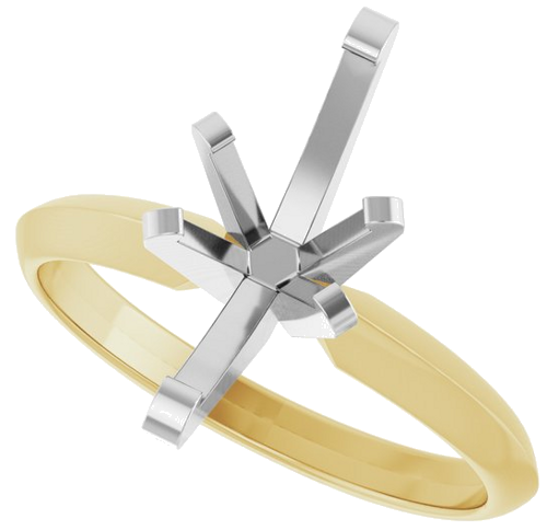 Sužadėtuvių Žiedas „Solitaire“ 14k yellow/white gold Marquise 12mm x 6mm (5)