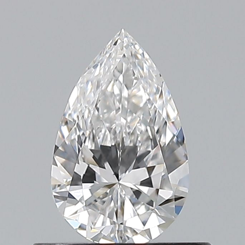 0.5 carat D-VVS2 Natūralus Pear Deimantas (1)