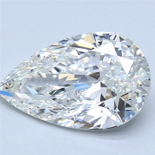 2.51 carat G-VS2 Natūralus Pear Deimantas (1)