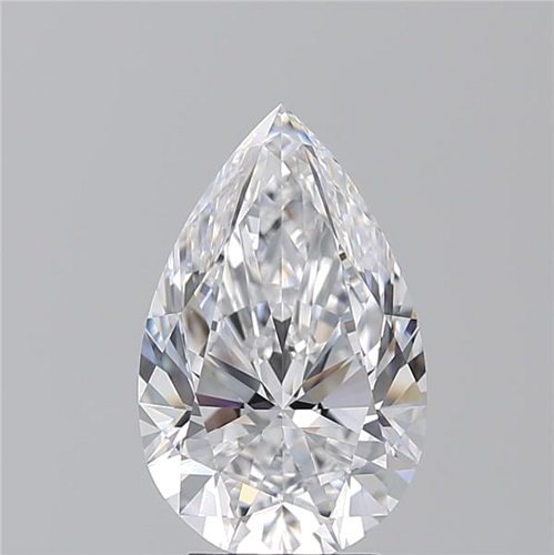 4.05 carat D-FL Natūralus Pear Deimantas (1)