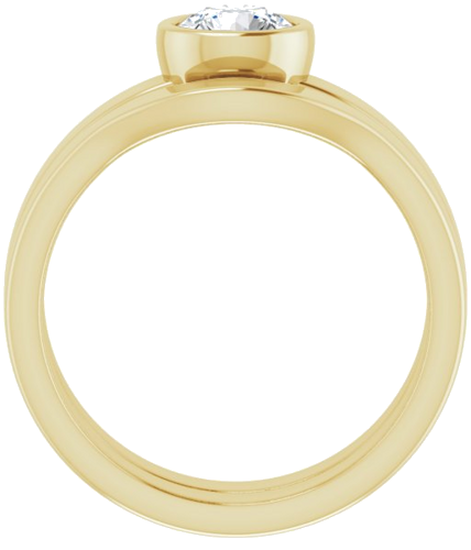 18K Yellow 5.5 mm Round Solitaire Engagement Ring Mounting (7)