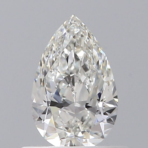 0.5 carat G-VS2 Natūralus Pear Deimantas (1)