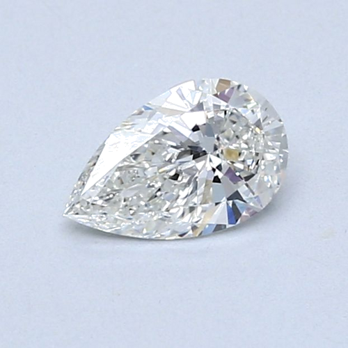 0.5 carat G-SI1 Natūralus Pear Deimantas (1)