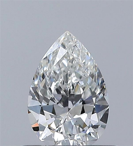 0.5 carat F-VS2 Natūralus Pear Deimantas (1)