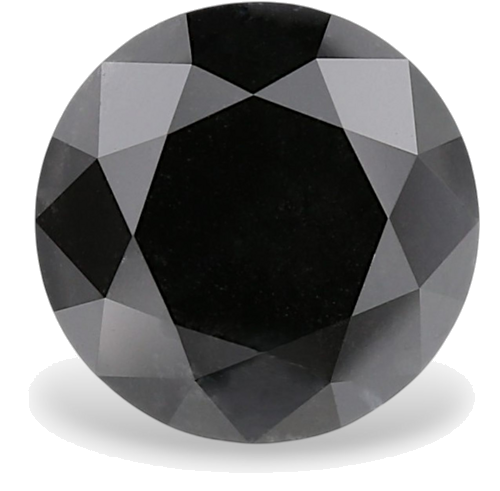 2.06 carat Fancy Black-VVS2 Excellent cut Natūralus Round Deimantas (1)