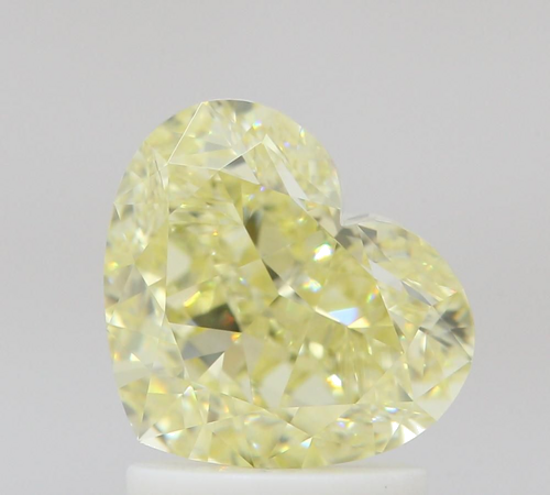2.03 carat Fancy Yellow-VVS2 Natūralus Heart Deimantas (1)
