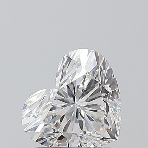 0.91 carat F-VVS1 Natūralus Heart Deimantas (1)